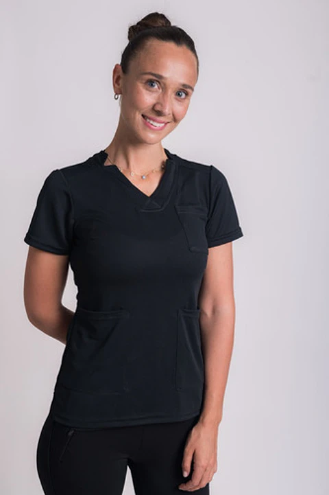 Uniforme Clínico Delantal Mumma Dri Fit – Negro 