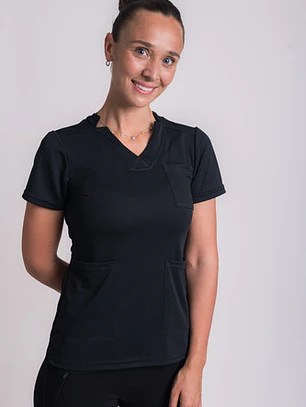 Uniforme Clínico Delantal Mumma Dri Fit – Negro 