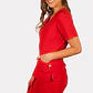 Uniforme Clinico Delantal Lilium Ojetillos Rojo Antifluidos - Miniatura 1
