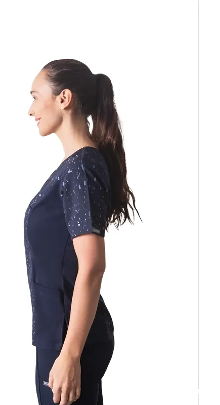 Uniforme Clínico Delantal Polera Mujer Mumma Petunia Spx 211 8
