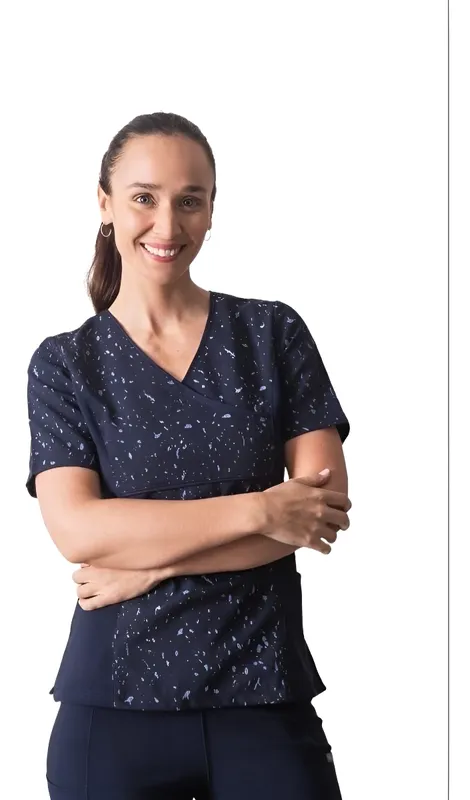 Uniforme Clínico Delantal Polera Mujer Mumma Petunia Spx 211 10