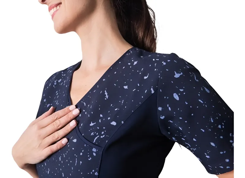 Uniforme Clínico Delantal Polera Mujer Mumma Petunia Spx 211 7