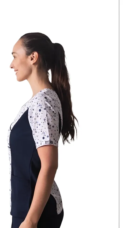 Uniforme Clínico Delantal Polera Mujer Mumma Petunia Spx 214 7
