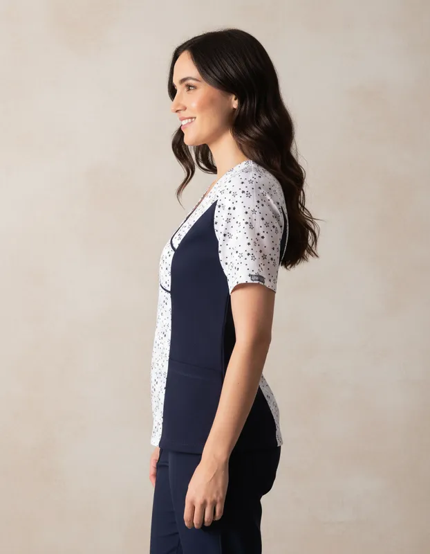 Uniforme Clínico Delantal Polera Mujer Mumma Petunia Spx 212 6