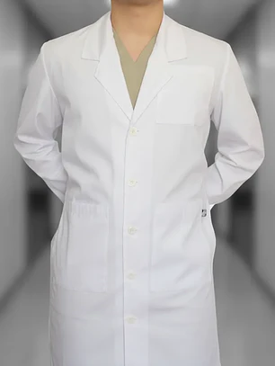 Delantal Médico Clínico Largo Hombre Mumma