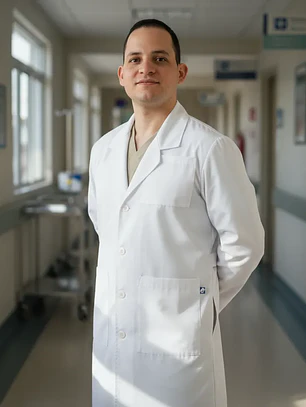 Delantal Médico Clínico Largo Hombre Mumma