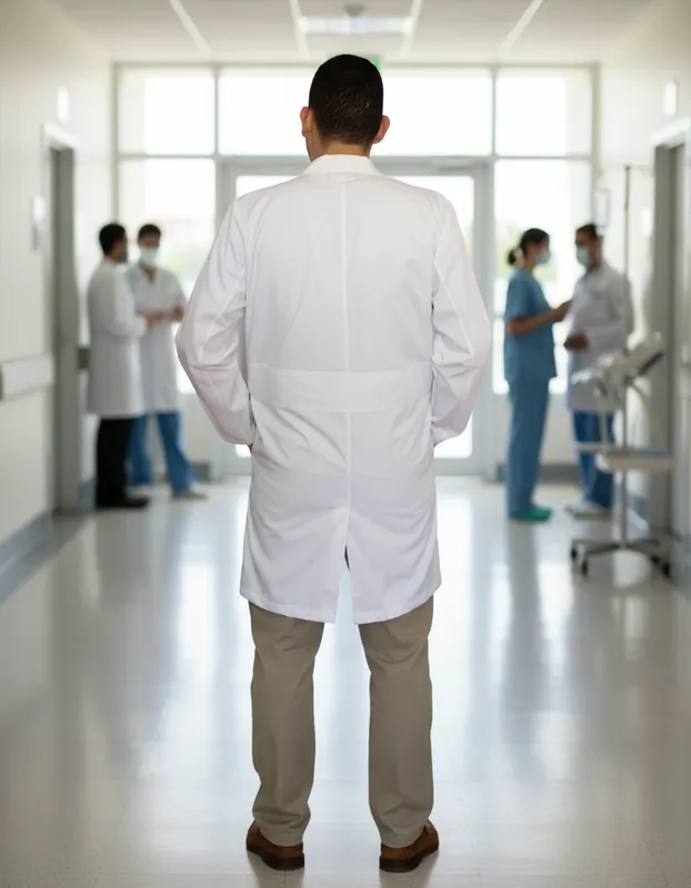 Delantal Médico Clínico Largo Hombre Mumma 5