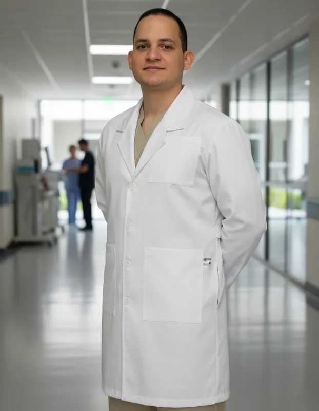 Delantal Médico Clínico Largo Hombre Mumma 4