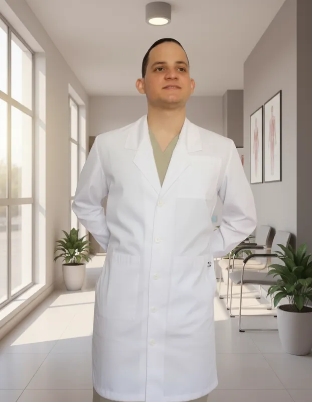 Delantal Médico Clínico Largo Hombre Mumma 7
