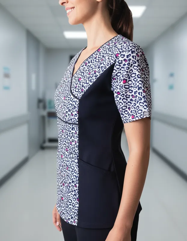 Uniforme Clínico Delantal Polera Mujer Mumma Petunia Spx 216 7
