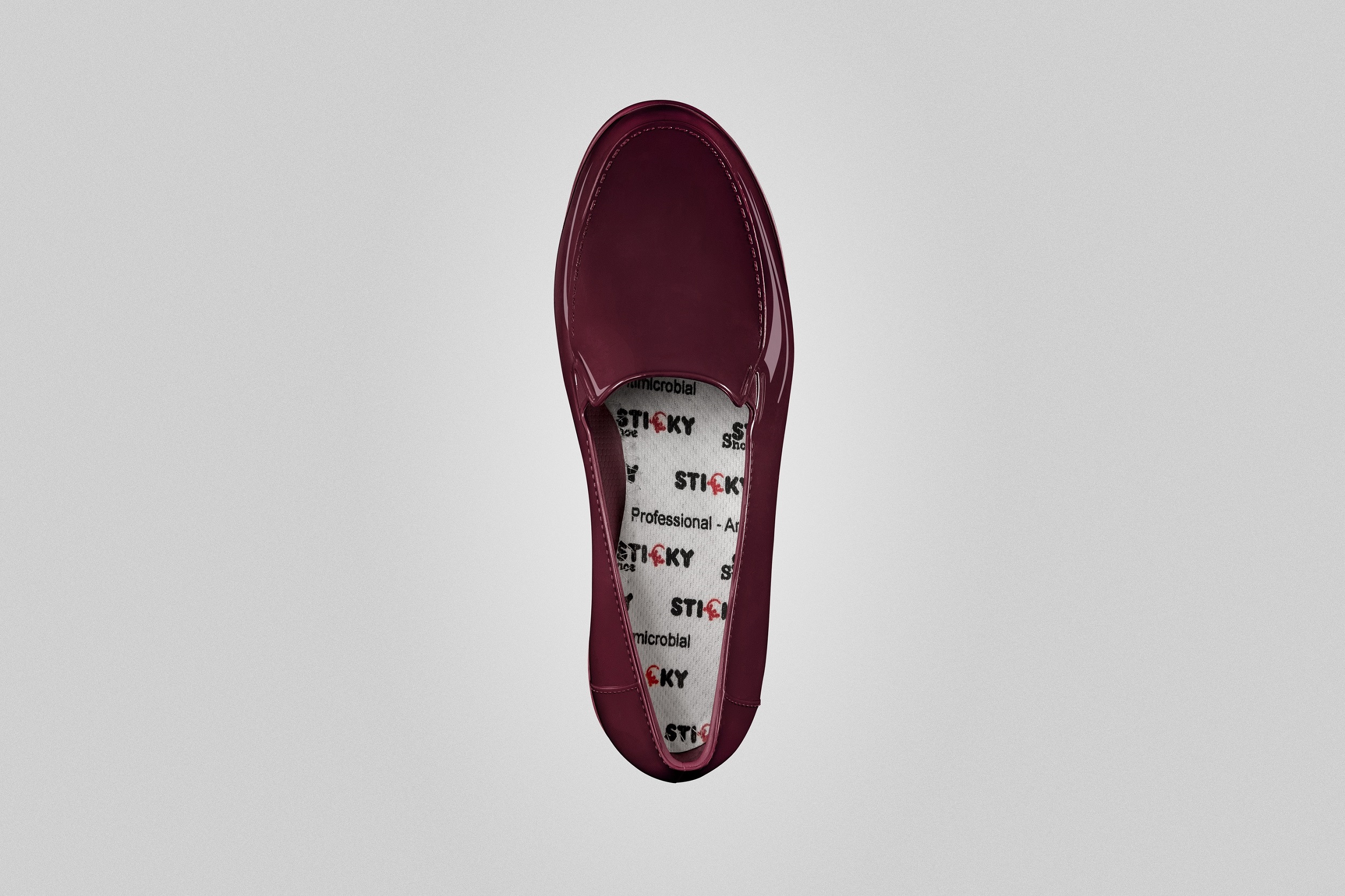 Calzado Sticky Shoe Social Mujer Guinda 3