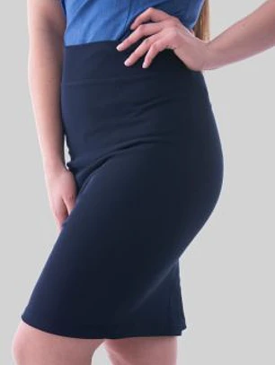 Falda Flex M.Ot Liso Az.Marino