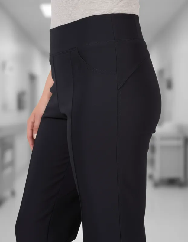 Uniforme Clínico Médico Pantalón Mumma Calza Elasticado Flex azul Marino 1
