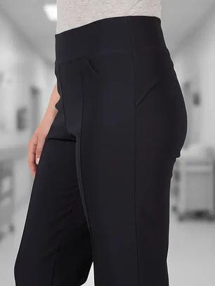 Uniforme Clínico Médico Pantalón Mumma Calza Elasticado Flex azul Marino