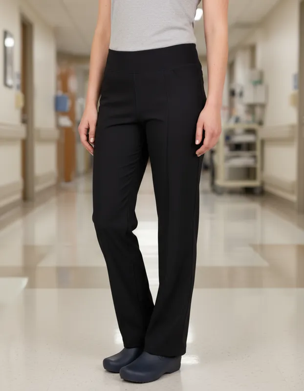 Uniforme Clínico Médico Pantalón Mumma Calza Elasticado Flex azul Marino 7