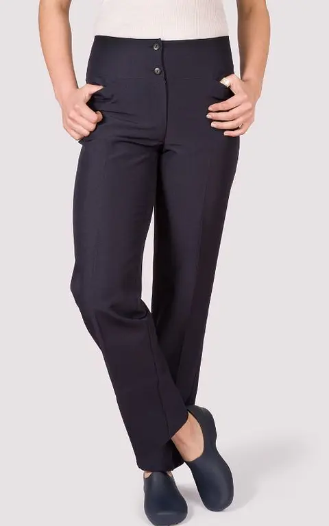 Pantalon Mujer P/Boton Bie Azul Marino