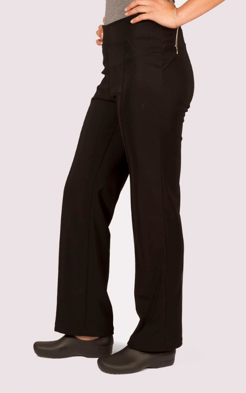 Uniforme Clínico Médico Pantalón Mumma Calza Elasticado Flex Negro 1
