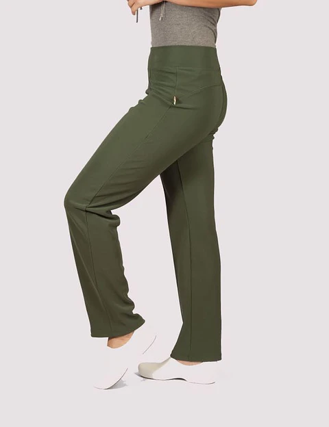Pantalon Mujer Flex M.Ot Verde Botella