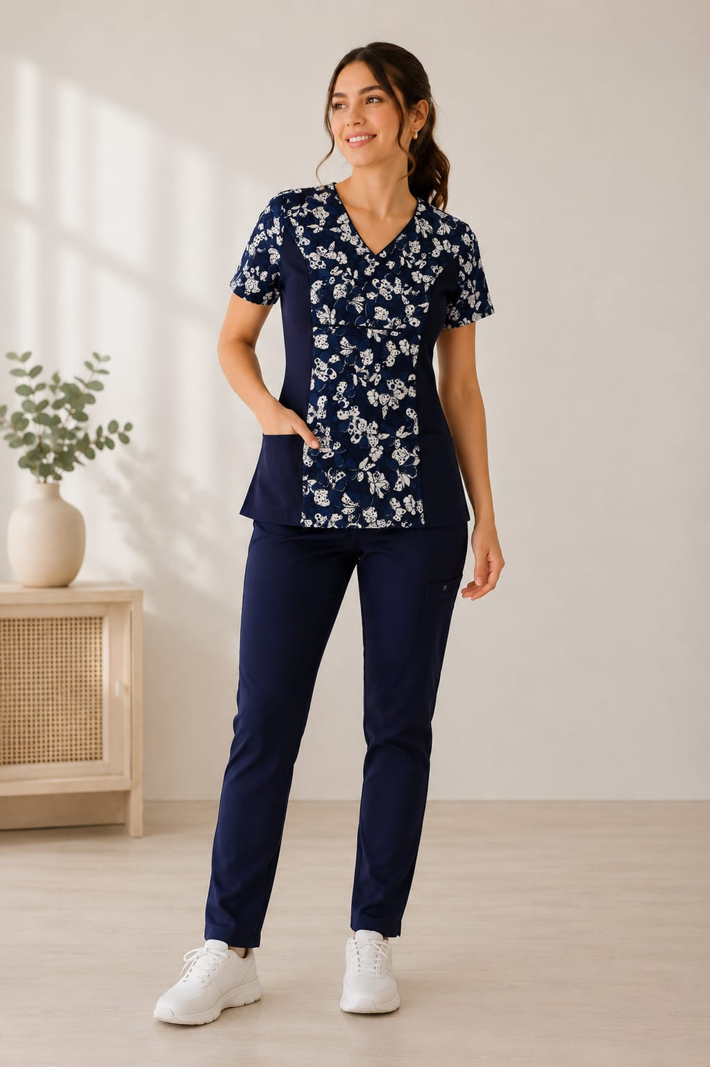 Uniforme Clínico Delantal Polera Mujer Mumma Petunia Spx Loto 2