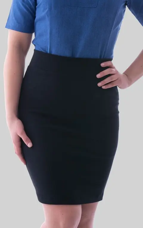 Falda Flex M.Ot Liso Negro