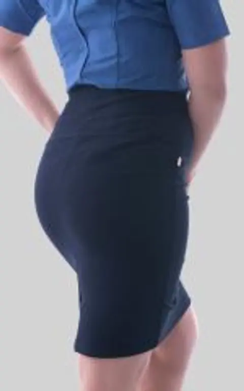 Falda Flex M.Ot Liso Negro