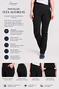 Uniforme Clínico Pantalón Mujer Flex Alforza Spandex Negro - Miniatura 2