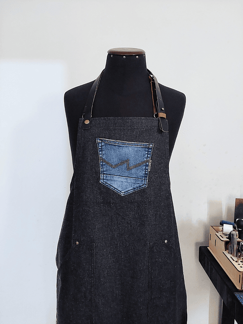 Delantal Denim Lab