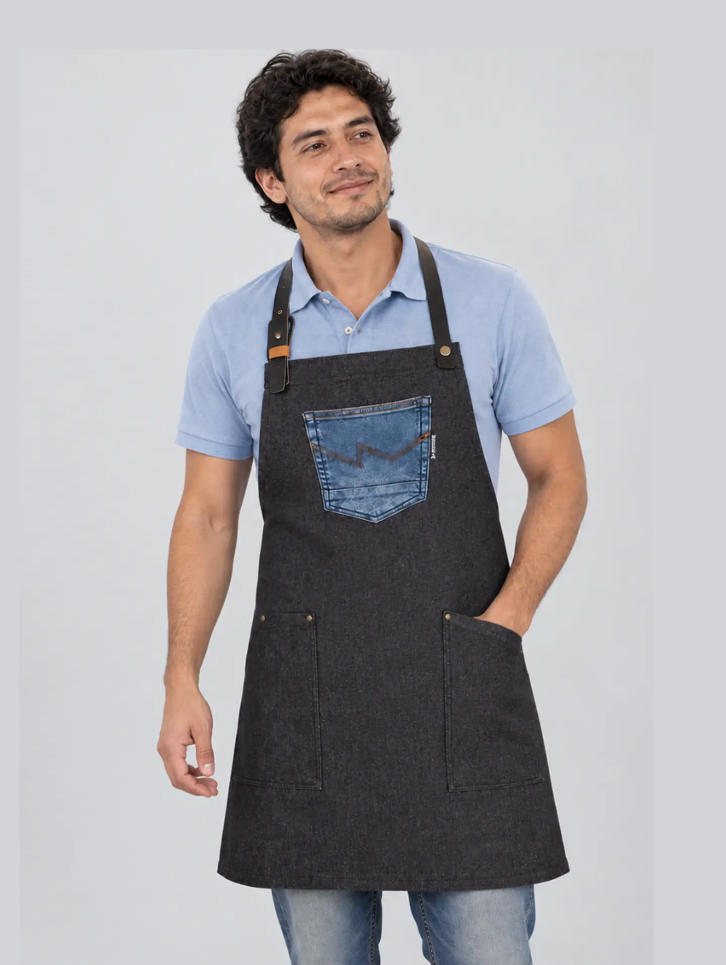 Delantal Denim Lab  1
