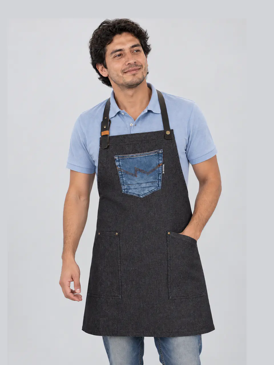 Delantal Denim Lab  1