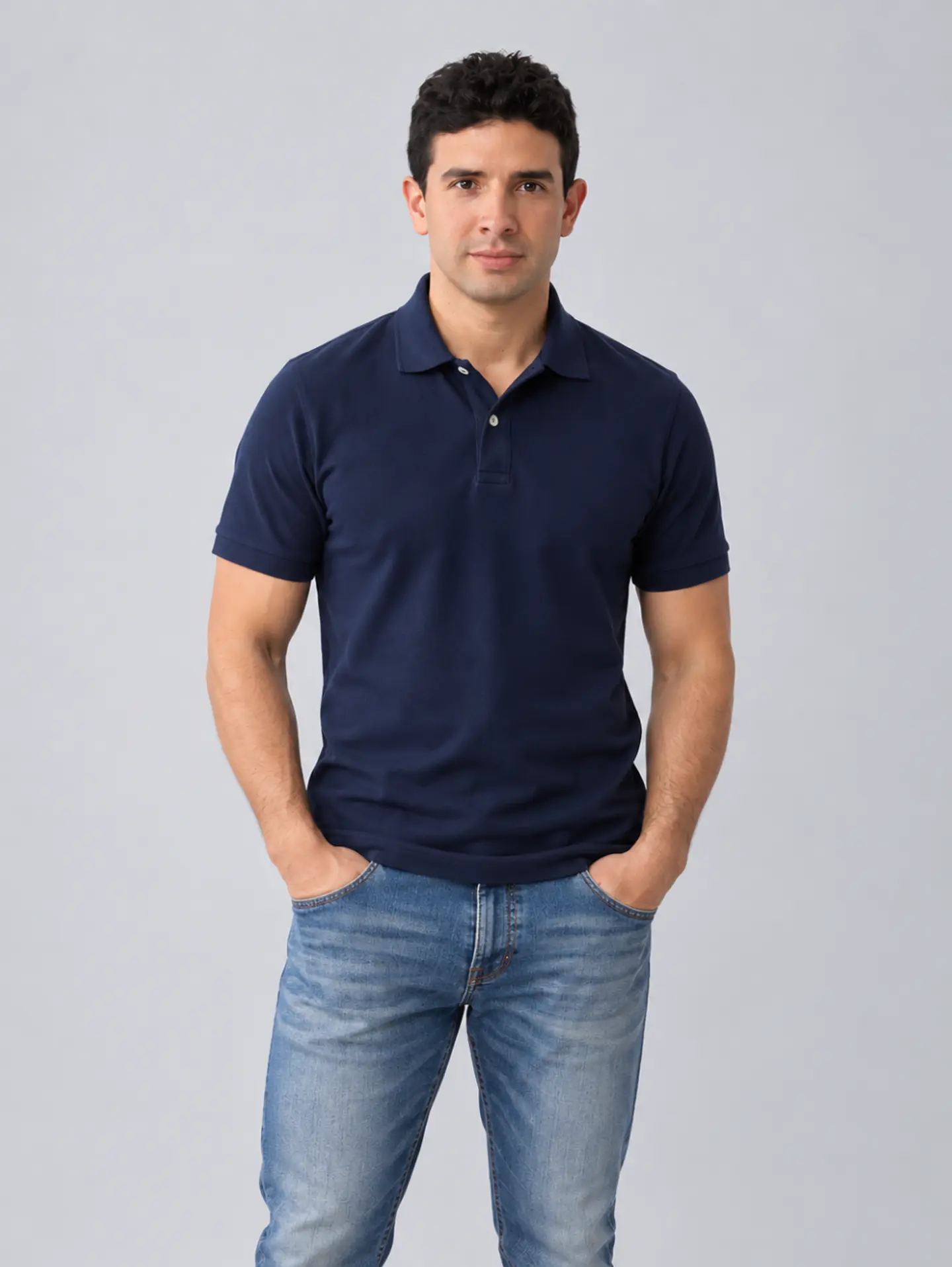 Polo Pique Clásico Hombre  1