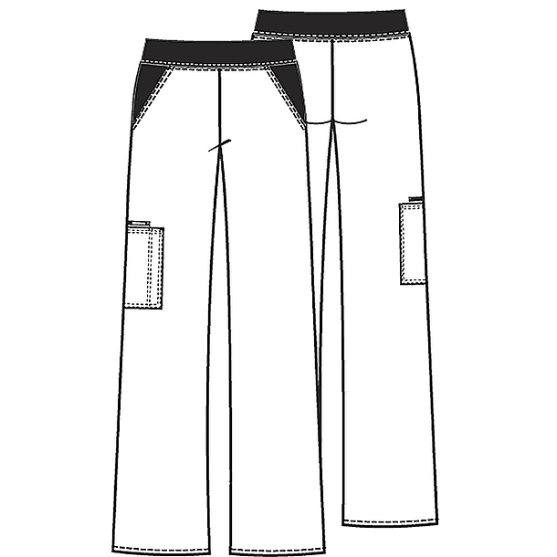  Pantalón Cherokee Flexibles Tiro Medio 1031 Blanco 5