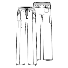 Pantalón Cherokee Infinity 1123A Burdeo