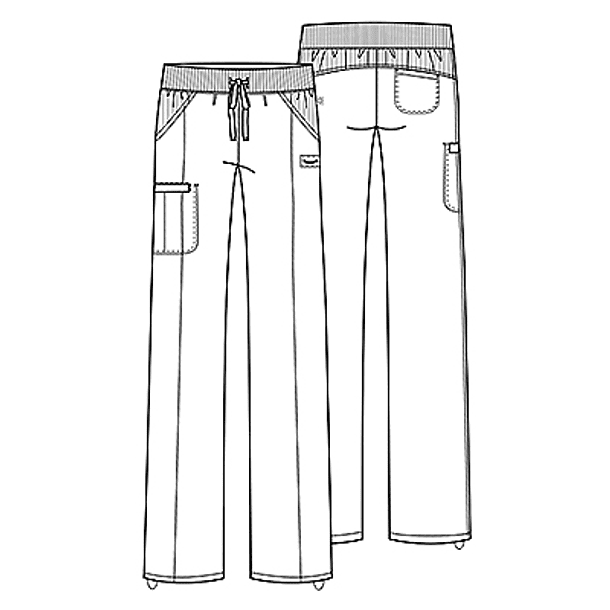 Pantalón Cherokee Infinity 1123A Burdeo 2