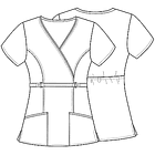 Polera  Cherokee Luxe 21701 Gris Oscuro 6