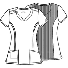 Polera Cherokee Infinity 2624A Celeste 6