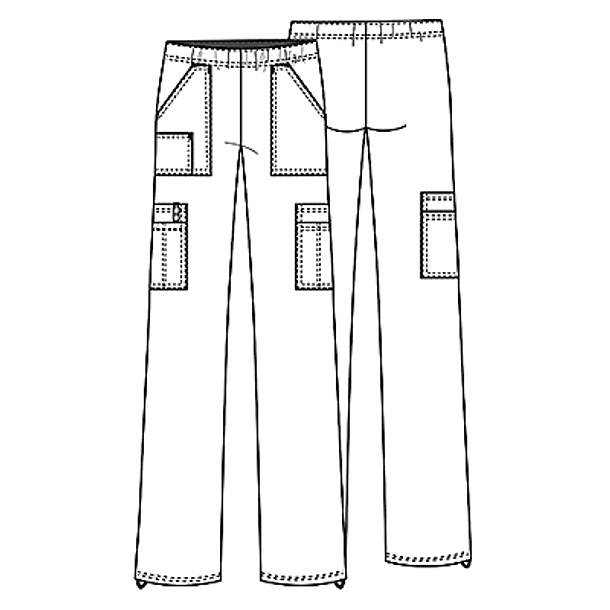 Pantalón Cherokee Core Stretch 4005 BLKW Negro 5