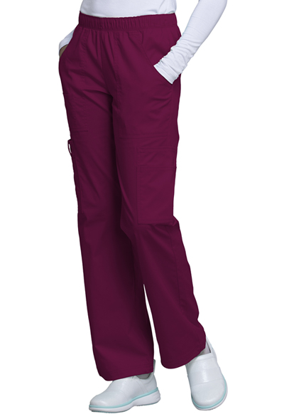 Pantalón Cherokee Core Stretch 4005T Rojo Burdeo