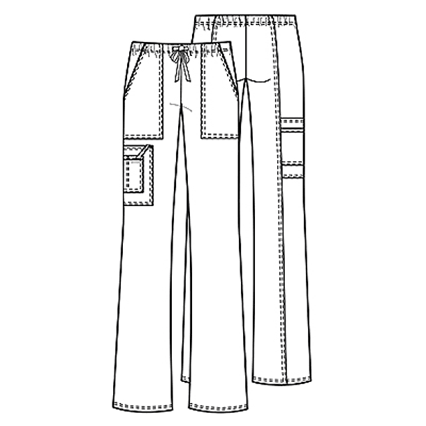 Pantalón Cherokee Core Stretch 4044 Blanco 5