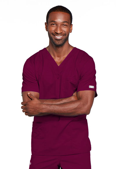 Polera Cherokee Core Stretch 4725 Rojo Burdeo