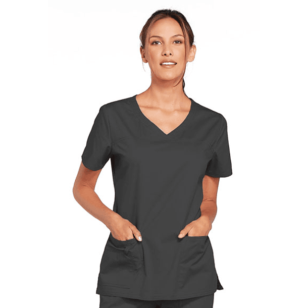 Polera Cherokee Core Stretch 4727 Gris Oscuro 1