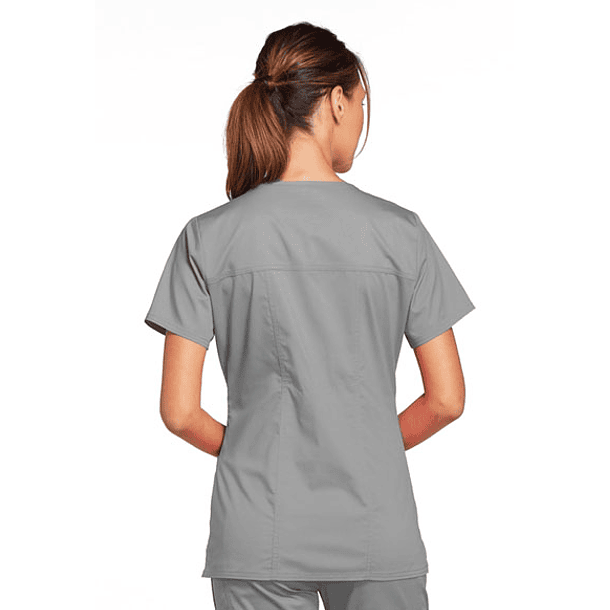 Polera Cherokee Core Stretch 4727 Gris Claro 2