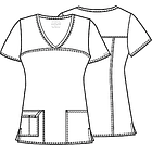 Polera Cherokee Core Stretch 4727 Celeste 5