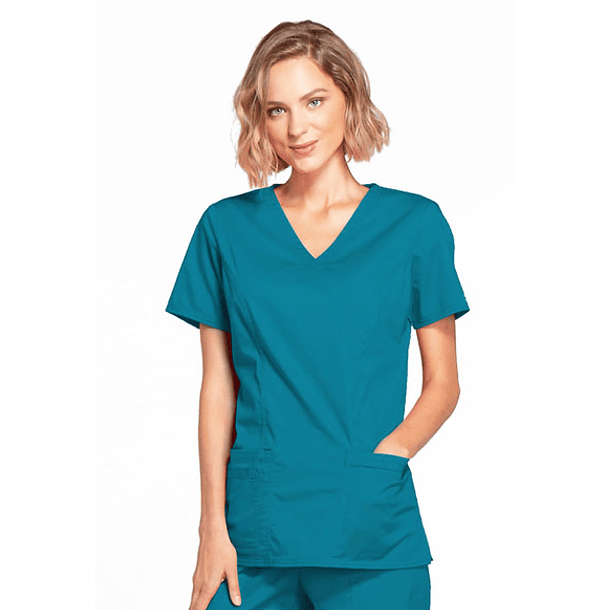 Polera Cherokee Core Stretch  4728 Verde Oscuro 2