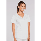 Polera Cherokee Core Stretch 4727 Blanca 4