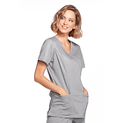 Polera Cherokee Core Stretch 4728 Gris Claro 4