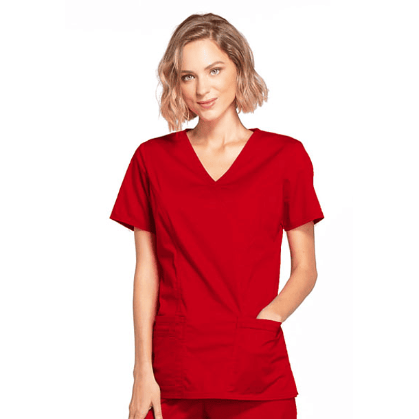 Polera Cherokee Core Stretch  4728 Roja 1