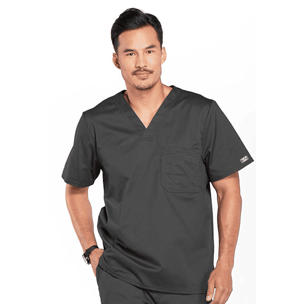 Polera Cherokee Core Stretch 4743 Gris Oscuro 1