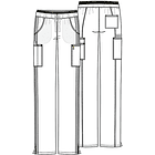 Pantalón Cherokee Luxe CK003T Burdeo 5