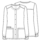 Chaqueta Cherokee Professionals WW340 Turquesa 5