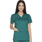 Polera Cherokee Core Stretch WW630 Verde Oscuro 1